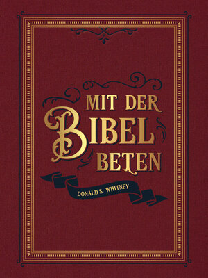 cover image of Mit der Bibel beten